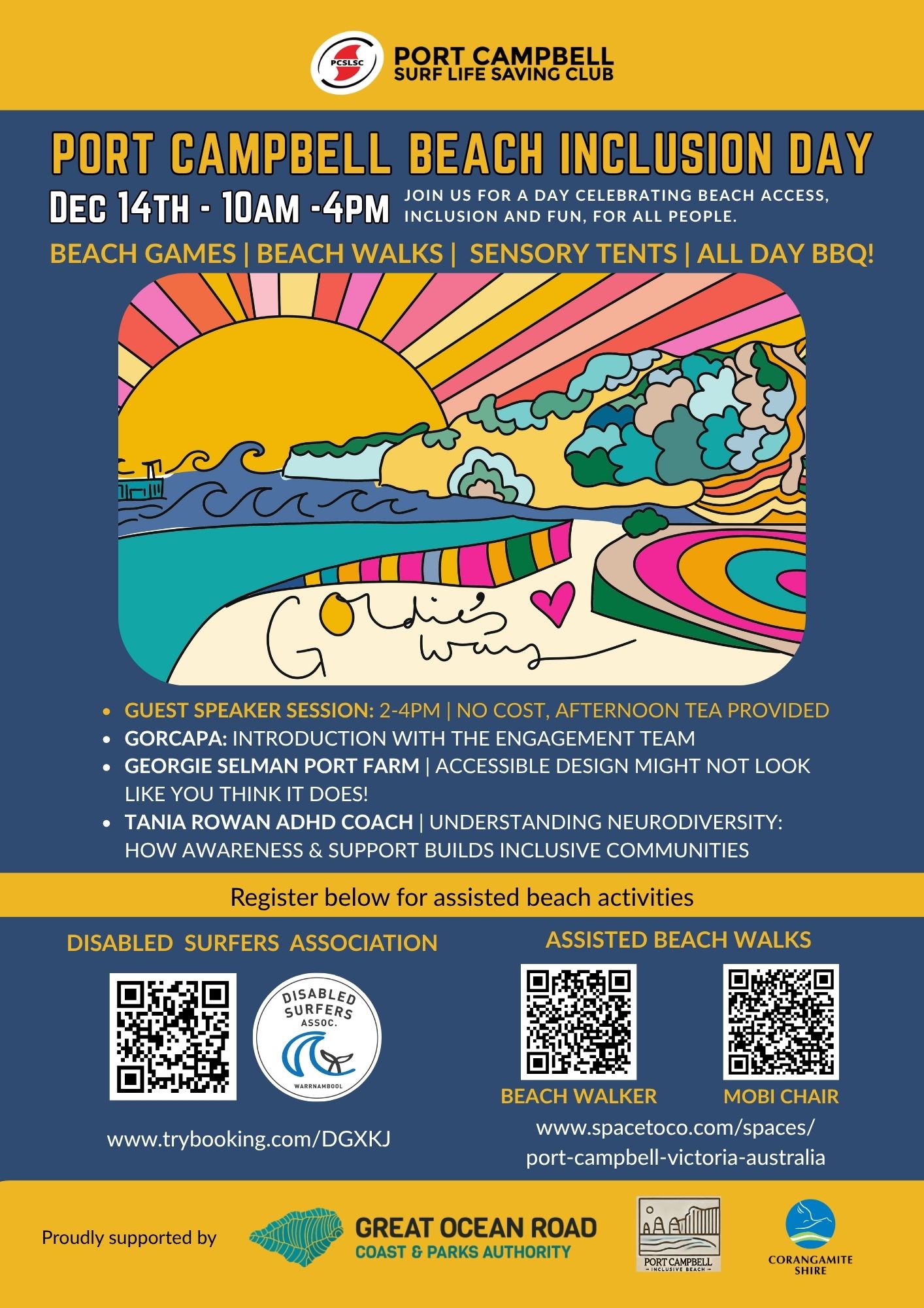 Port Campell Beach Inclusion Day poster