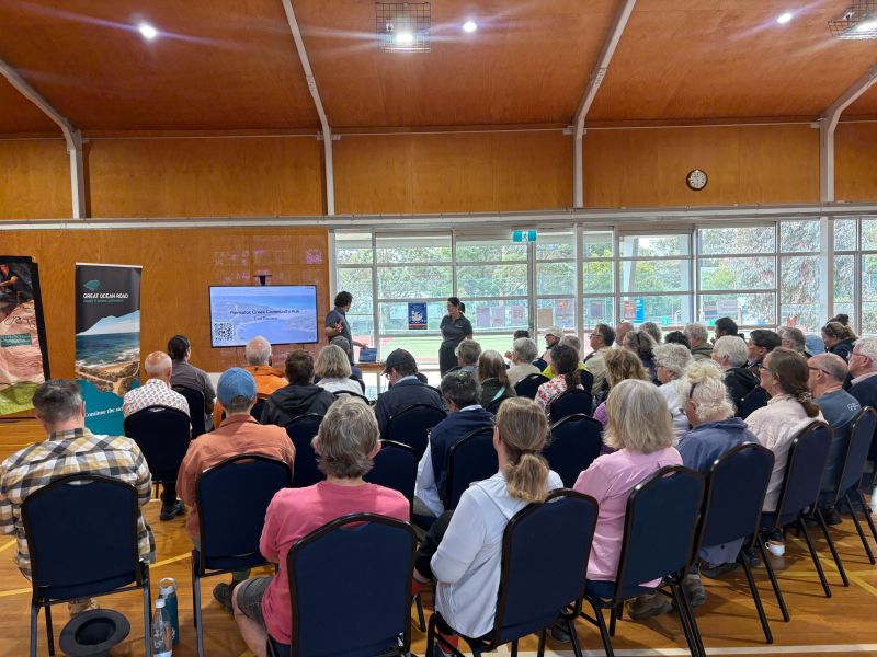 Presentation in the hall
